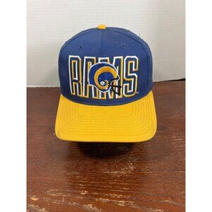 Vintage Los Angeles Rams NFL Adjustable Snapback Hat D4